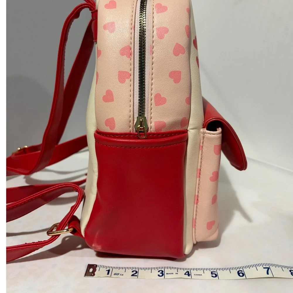 Disney Her Universe Mickey Minnie Mouse Valentine Heart Mini Backpack